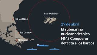 Hundimiento del ARA General Belgrano en la guerra de Malvinas [upl. by Lorena]