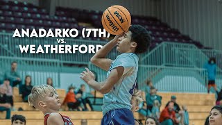 2023  Anadarko 7th vs Weatherford  Basketball Highlights  1923 [upl. by Giuseppe142]