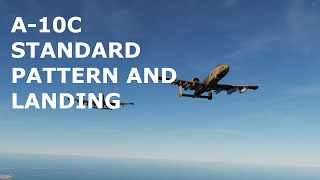 DCS World Tutorials  A10C Warthog  Standard Traffic Pattern and Landing [upl. by Whitman]