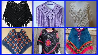 Warm crochet poncho ideas for winters [upl. by Kcirednek366]