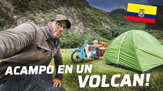 ACAMPO EN EL CRÁTER DE UN VOLCÁN ACTIVO🌋😱  VOLCÁN PULULAHUA👀 ECUADOR🇪🇨 [upl. by Cy]