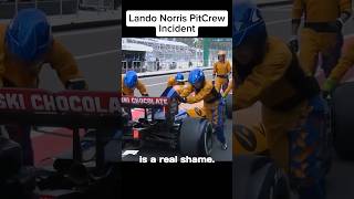 Lando Norris Pit Crew Incident f1 pitstop formula1 [upl. by Oesile]