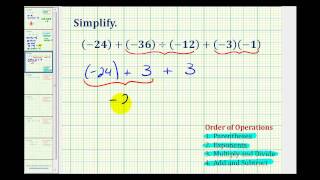 Ex 3 Simplify Expressions Involving Integers Using the Order of Operations [upl. by Supen550]