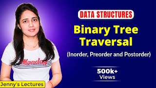 55 Binary Tree Traversals Inorder Preorder and Postorder  Data structures and algorithms [upl. by Asilrac488]