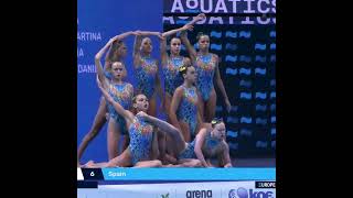 Spain  Team Free Final  Onland Performance  European Artistic Swimming Championship [upl. by Joly]