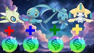 What if Celebi Manaphy Phione amp Jirachi Had A Mega Evolution 🤯  anime pokemon viralvideo [upl. by Desirae]