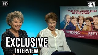 Imelda Staunton amp Celia Imrie  Finding Your Feet Exclusive Interview [upl. by Carolynne]