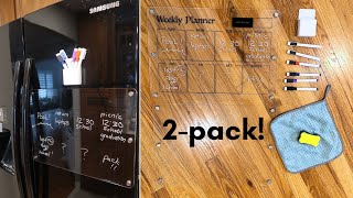 Acrylic Magnetic Fridge Weekly Planner [upl. by Gerdeen943]