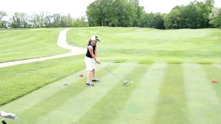 Johnna Parlett 9 year old girl hits 240 yds drive [upl. by Si266]