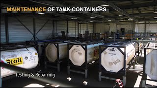 Tank container testing and maintenance [upl. by Eanwahs]