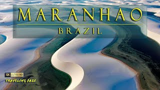 Freshwater Lagoons in SAND DUNES Maranhao Brazil is INSANE 4K [upl. by Post]