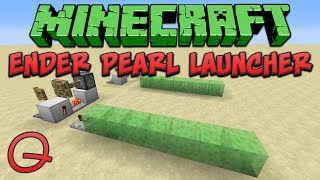 Minecraft 18 Ender Pearl Launcher Quick Tutorial [upl. by Annawoj]