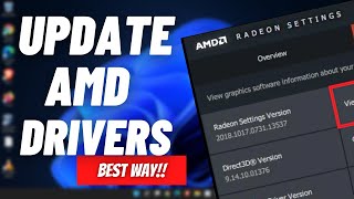 How to Update AMD Radeon Graphics Card Drivers  AMD Radeon Software Download amp Install 2022 [upl. by Zahara]