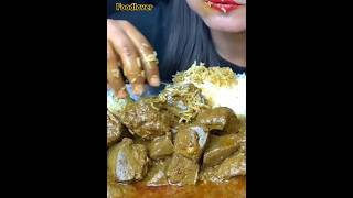 ASMR VIDEOS EATING CHIKEN LIVER CURRY 🔥 RICE GREEN CHILLI 🌶️mukbang shortvideo [upl. by Auahsoj769]