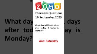 Zoho Interview questions for software developer 2023  exam question paper freshers and experienced [upl. by Negaem]