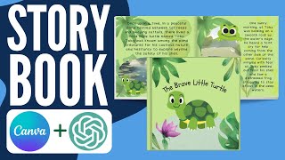 How to create a story book on canva  Stepbystep 2024 [upl. by Aid]