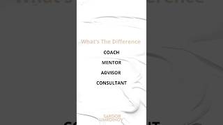 Understanding the 4 Roles Coach Mentor Advisor Consultant [upl. by Kampmann]