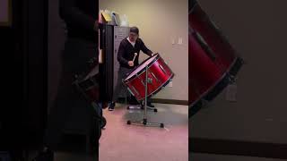 New bass drum practice 🤠🥁 ClayCooperTheatre Branson BransonMO ClayCoopersCountryExpress [upl. by Liponis]