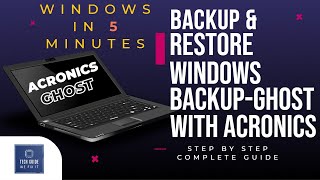 HOW TO BACKUP amp RESTORE WINDOWSDATA ACRONICS GHOST RESTORE WITH ACRONICSURDUHINDITECH GUIDE [upl. by Persse101]