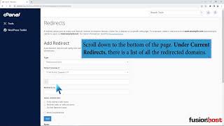 How to Remove Domain Redirect in cPanel with Fusionhost [upl. by Bianka]