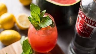 Smirnoff Watermelon fusion  Best Cocktail 2021  Smirnoff cocktail fusion 2021  Try Awesome recipe [upl. by Areikahs139]