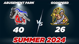 Abusement Park vs Godspeed  Summer 24  Los Angeles  South Conference  Week 1 [upl. by Aven]