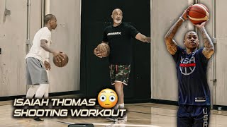 MASTER Your Footwork and Jump Shot  NBA Workout w 2x NBA AllStar Isaiah Thomas [upl. by Ahsiekrats]