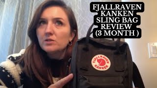 Fjällräven Kånken Sling Bag Black 3 Month Review l What Fits Inside Fjällräven Kånken Sling Bag [upl. by Lias]