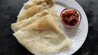 Instant neer dosa rice flour dosa 1 tsp oil recipe [upl. by Oneg]