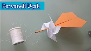 Pervaneli Uçak yapımı kolay Havada Süzülen keşfetdiy plane [upl. by Julio]