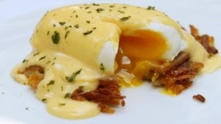 Hash Brown Benedict  Hollandaise Sauce  Poached Eggs [upl. by Iru968]