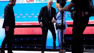 Joe Biden assisted off stage by wife Jill after trainwreck debate against Trump [upl. by Audi]