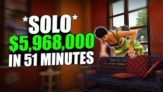 5968000 In 51 Minutes With Cayo Perico Gl1tch Solo Elite Challenges [upl. by Mohl]