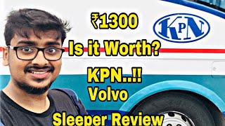 KPN Travels  Premium Volvo AC Sleeper Review  Pamban Express  Rameswaram to Chennai  Vlog 44 [upl. by Nosydam]