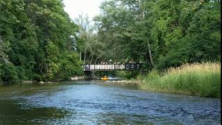 George Bridge over Oatka Creek in Scottsville New York [upl. by Seidel]