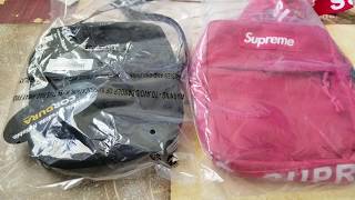 How To LEGIT Check SUPREME SS18 WEEK 1 Real vs Fake Shoulder Bag 7 4 18 [upl. by Atews]