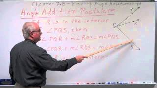 Geometry Chapter 28  Proving Angle Relationships  Basic Postulates amp Theorems [upl. by Eimyaj]