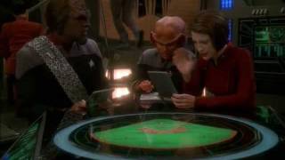 DS9 Learning the rules of baseball Take Me Out to the Holosuite [upl. by Suoirtemed]