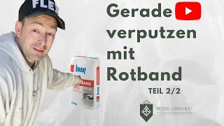 DIY Der einfachste Weg mit Rotband eine Wand gerade verputzen 22  Schritt für Schritt Tutorial [upl. by Harlow]