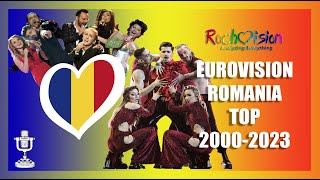 Eurovisión ROMANIA 2000 2023 top [upl. by Alderman]