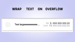 How to Wrap text on overflow in Flutter [upl. by Matti]