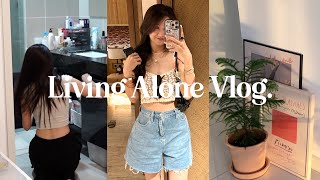 living alone vlog  back to routine after traveling in Bali unboxing with me pilates and gym [upl. by Ynnep902]