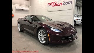 2017 Corvette SOLD SOLD SOLD Z51 3LT Black Rose Metallic Glass Roof Munro Motors [upl. by Potter147]