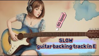 E major guitar backing track  Jam track [upl. by Jaquith380]