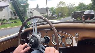 1959 AustinHealey 3000  driving [upl. by Pump]