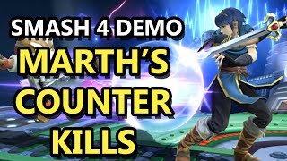 Smash 4  Marths Counter Kills at 55 Damage [upl. by Lannie]