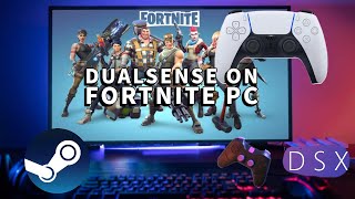 How To Use a PS5 Dualsense Controller on Fortnite [upl. by Silverstein]