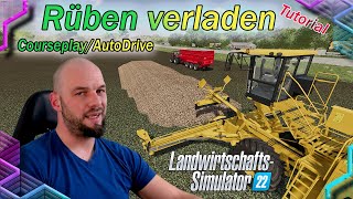 LS22 Rüben verladen Courseplay amp Autodrive Tutorial farmingsimulator22 ls22 fs22 courseplay [upl. by Giess]