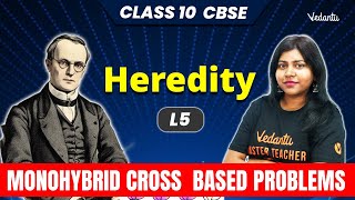 Heredity L5  Monohybrid Cross Based Problems  Class 10 Biology  CBSE 2025  Sandra Maam 🔥 [upl. by Nimrahc]