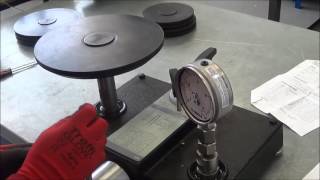 Calibrate Bourdon gauge [upl. by Ahsakal942]